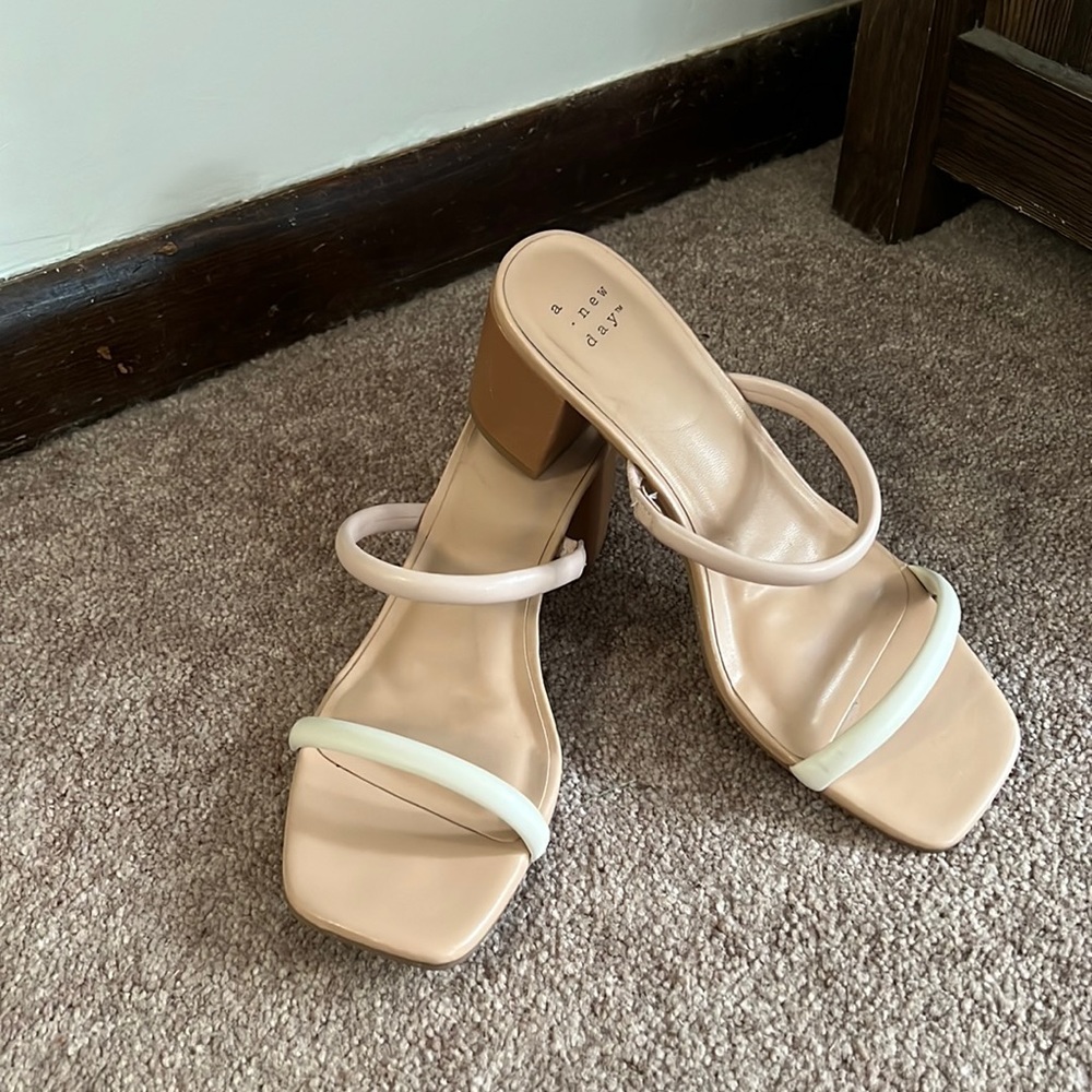 A new day 2 strap sandals. Worn once for about 2 hours